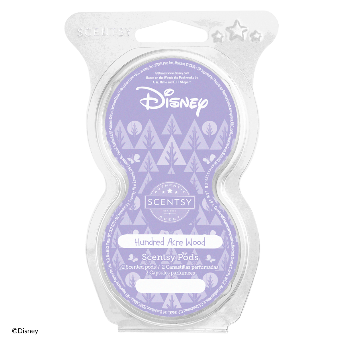 Scentsy Disney Hundred Acre Wood wax melt package on a white background