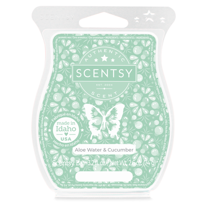 Scentsy bar packaging with butterfly design on a white background