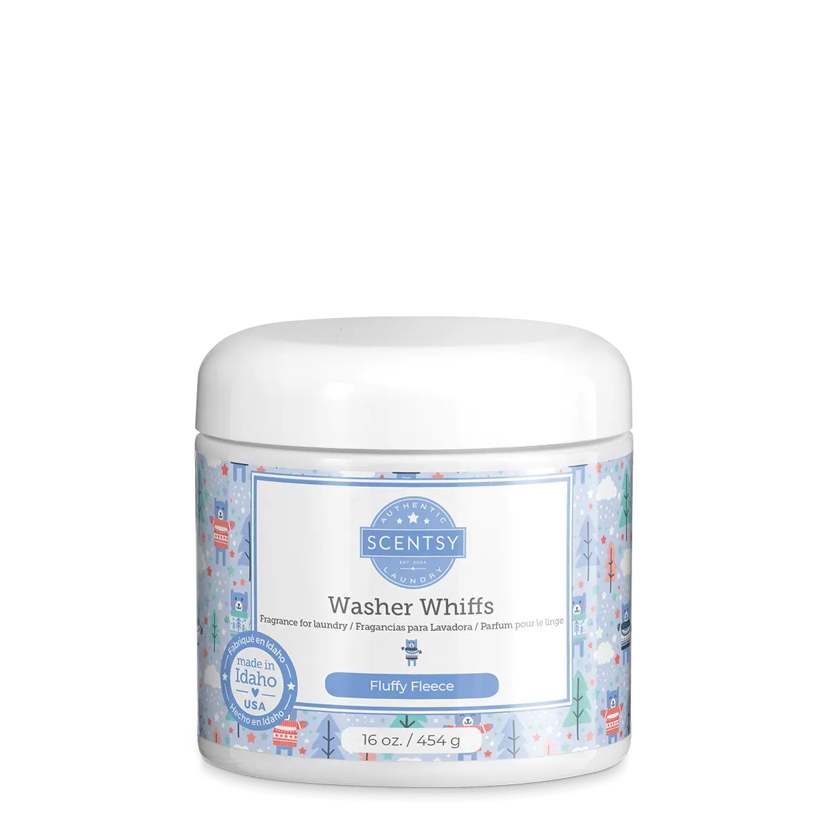 Scentsy Washer Whiffs container on a white background