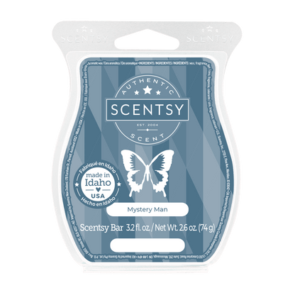 Scentsy bar packaging with butterfly design on a white background