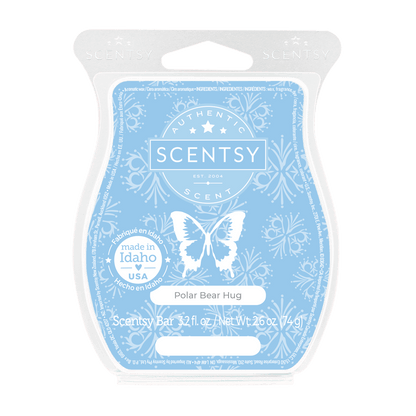 Scentsy bar packaging with butterfly design on a white background