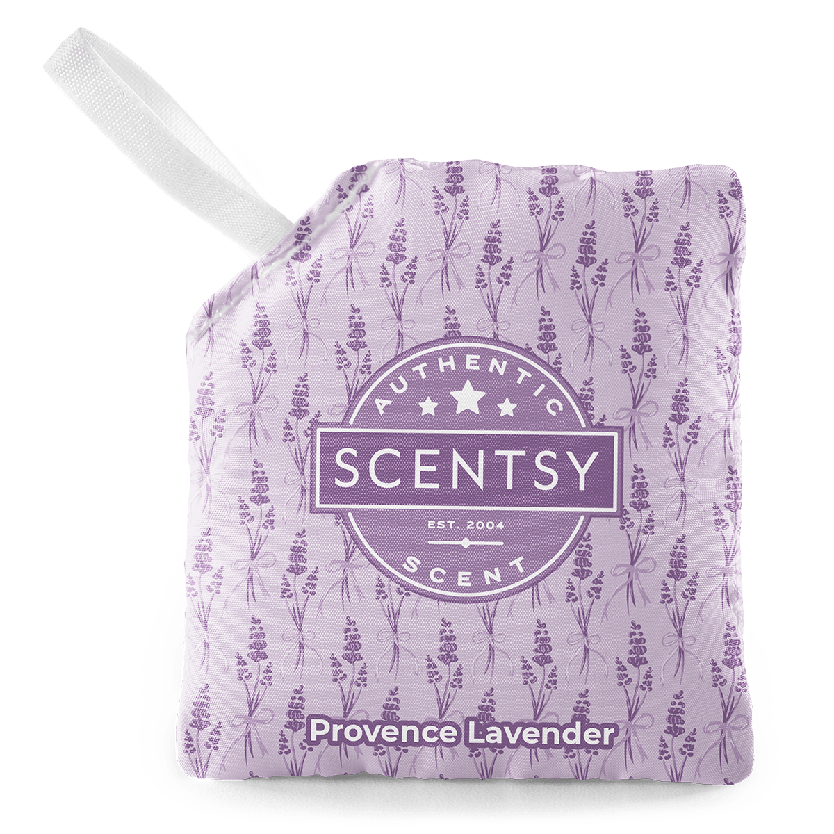 ScentsyProvence Lavender scent packet on a green background