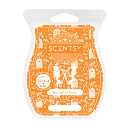 Scentsy bar packaging with Halloween-themed design on a white background